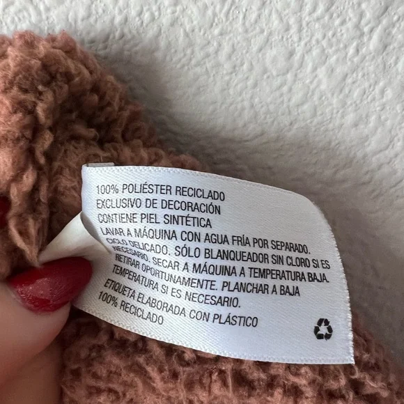 JoyLab Brown Sherpa Quarter Zip. Women’s Size Large - Picture 4 of 4